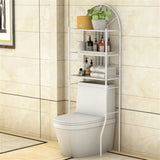 White Bathroom Towel Storage Rack with 3 Shelves 61218274