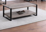 ZUN 1pc Contemporary Coffee Table with Storage Shelf Rustic Brown Finish Living Room Wooden Furniture B011P244355