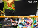 16.7x10x17.7in Portable Charcoal Grill Foldable BBQ Suitcase Grill Shelf For Outdoor Camping Picnics 77135778