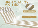 Outdoor Chaise Lounge Cushion, 72 in. x 21 in. x 3 in. Waterproof Fade-Resistant Patio Chair Pad for 00179400