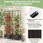 ZUN 67 inch garden bed with trellis 25074898