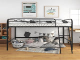 Metal Twin Loft Bed , Twin Size High Loft Bed Black W84041894
