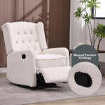 ZUN COOLMORE Recliner Chair,360 Degree Swivel Nursery Chair,Glider Chair,Modern Small W1539P151221