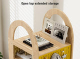 Rotating Bookshelf 4 Tier Small Corner Bookshelf for Small Spinning Bookcase with DIY PegBoard 33579105
