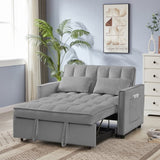 NEW Grey Velvet Loveseat Sofa Bed W588P261317