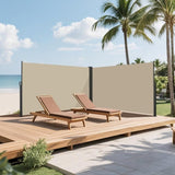 276" x 71''Retractable Side Awning, Waterproof & UV-Resistant, Privacy Screen Divider Roll Up W419P286393