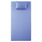 ZUN 7inch Twin and Pillow Set Breathable Fabric Gel-Infused Memory Foam, Blue, B011P213349