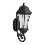 1-Pack Outdoor Wall Lantern Dusk to Dawn Sensor, Black Weatherrproof Exterior Light Fixture W1340P239407