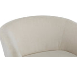 Modern Accent Chair with Round Back & Wooden Legs - Mid-Century Inspired Lounge Chair for Living N767P266888E
