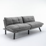 Light Grey Convertible Folding Modern sofa Bed W570124912