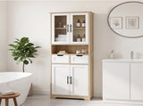 4 Cabinet Doors 2 Drawers 1 Storage Compartment Sideboard MDF Melamine-Coated Storage Cabinet 32061270