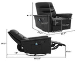 Manual Recliner Chair Rocking and Swivel Recliner Nursery Rocking Recliner Massage Recliner with N763P363763B