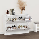 Shoe Cabinet,Hidden Slim Narrow Shoe Rack Cabinet with 4 Drawers for Entryway, 83583028