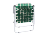 2pcs Steel Tube PP Webbing Bearing 120kg Folding Beach Chair Dark Green Strip 38834103
