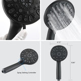 Shower System with Tub Spout Rain Shower Tub Set, High Pressure Dual 2 in 1 Shower Combo Faucet with W121946398