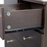 Modern Simple 4-Drawer Dresser Nightstand Brown 06903380