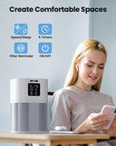 ZUN VEWIOR Air Purifiers for Home, HEPA Air Purifiers for Large Room up to 600 sq.ft, H13 True HEPA Air 17234342