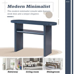 ZUN TREXM Elegant Minimalist Console Table with Rounded Edges and Sturdy Shelf Design for Entryway, N715P195554M