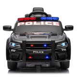 ZUN Licensed Dodge Charger,12v Kids ride on police car W/Parents Remote Control,anti-collision W1396112832