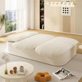 78.7" Modern 2-in-1 Foldable Sofa with Functional Blanket and 2 Soft Pillows,Comfortable Plush W3219P317382