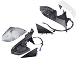 2Pcs White Power Door Mirrors with Memory Heated Fits for Tesla Y 2020-2023 1594112-00-C 33710848