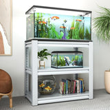 40-50 Gallon Fish Tank Stand - Metal Aquarium Stand, 31.5 "L x 18 "W x 34"H Adjustable Heavy Duty T2398P211228