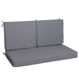 Outdoor Loveseat Cushion Set 48 x 24 Inch, Waterproof & 3-Year Fade Resistant Patio Furniture W419P290495