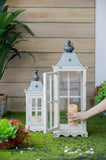 Wooden Candle Lantern Decorative, Hurricane Lantern Holder Decor for Indoor Outdoor, Home Garden W2078131628