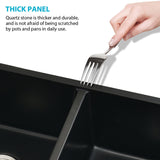 32" L X 18" W Double Bowl Undermount Kitchen Sink With Basket Strainer JYGAD6688MB