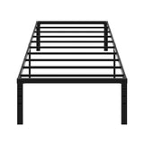 Black Twin Size Simple Basic Platform Metal Bed Frame - 12 Inch Bed Height 76913987