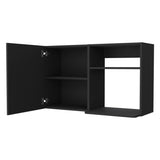Oklahoma 2 Wall Cabinet, 2 Door Stackable Wall Mounted Storage Cabinet with 2 Side Shelf B128P148768