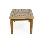 ZUN Outdoor Acacia Wood Rectangular Coffee Table, Teak, 43.25" W x 23.50" D x 17.00" H 70336.00