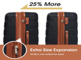 Hardshell Luggage Sets 2Pcs bag Spinner Suitcase with TSA Lock Lightweight 20" 24" 74246015