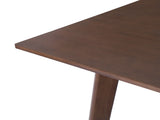 60" Rustic Farmhouse Table - Solid Wood Frame, Minimalist Modern Table for Kitchen, N752P327191D
