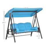 3-Seat Outdoor Porch Swing 74759108