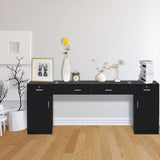 15 PCT E0 Particleboard Pitted Surface 2 Drawers 1 Lock 1 Door 3 Hair Dryer Salon Cabinet BlackSame 93533597