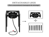Outdoor Camp Stove High Pressure Propane Gas Cooker Portable Cast Iron Patio 33061108