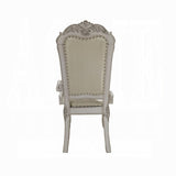 Ivory and Bone White Tufted Arm Chair B062P209250
