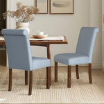 ZUN Upholstered Dining Chair with Nailhead Trim Set of 2 B035P262671