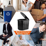 Portable Camping Toilet for Adults -Portable Folding Toilet with Lid,with Lid Carry Bag 1 Roll 24152828
