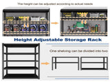 83.86" Steel Storage Shelves, Heavy Duty 5-Layer Adjustable Rack, Waterproof & Moistureproof Garage T3625P497813
