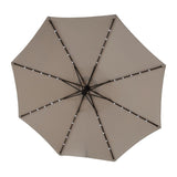 10ft Solar LED Offset Hanging Market Patio Umbrella W640140284
