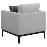 Light Grey Cushion Back Chair B062P153747