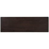 Retro Design Console Table with Two Open Shelves, Pine Solid Wood Frame and Legs for Living Room 83399820