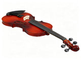 4/4 Full Size Violin for Beginners, Laminated Spruce & Maple Wood, Natural Red Varnish Finish, 04411117