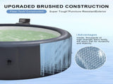 Grey 216* 71cm hot tub. A swimming pool with heating, bubble massage, ambient lighting, filtration, 55995349