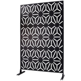 Outdoor & Indoor Privacy Metal Privacy 76" H48" W, Freestanding Decorative Privacy W465P193277