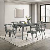 2 Pieces Set Dining Side Chair Rustic Modern Farmhouse Design Retro Design Easy to Assembly W2537P211109