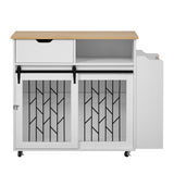 Furniture Style Dog Crate Kitchen Island End Table Pet Friendly Furniture N843P256452R