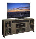 ZUN Joshua Creek 74 inch TV Stand Console for TVs up to 85 inches, No Assembly Required, Barnwood Finish B108P160171